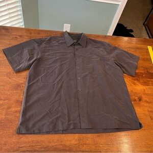 Royal Robbins Dark Gray Desert Pucker Dry Short Sleeve button up Shirt size XL